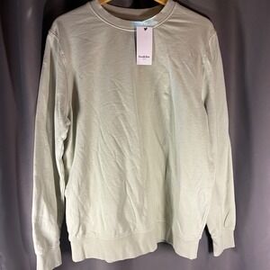Goodfellow & Co. Sage Green Crew Neck Pullover Sweatshirt - Size L